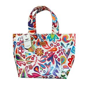 NWT Consuela grab and go mini legacy white swirly tote